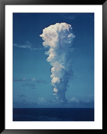 Atomic Bomb Mushroom Cloud After Test At Bikini Island by Frank Scherschel Pricing Limited Edition Print image