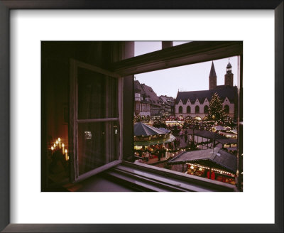 View Of The Main Square Of Goslar From The Town Hall Built During Days Of The Hanseatic League by Sisse Brimberg Pricing Limited Edition Print image