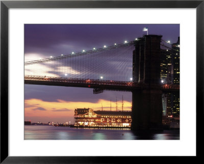 Brooklyn Bridge And South Street Seaport, Nyc by Rudi Von Briel Pricing Limited Edition Print image