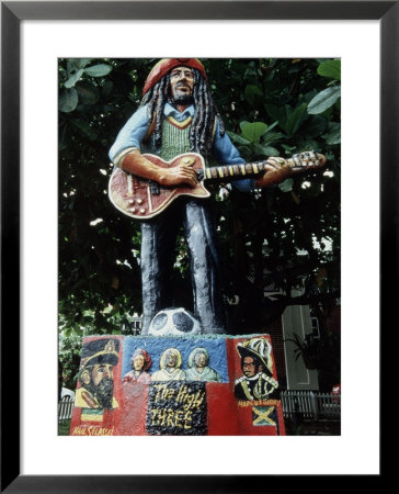 Bob Marley Statue, Kingston, Jamaica by Jeff Greenberg Pricing Limited Edition Print image