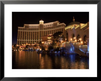 The Bellagio At Night, Las Vegas, Nv by Michele Burgess Pricing Limited Edition Print image