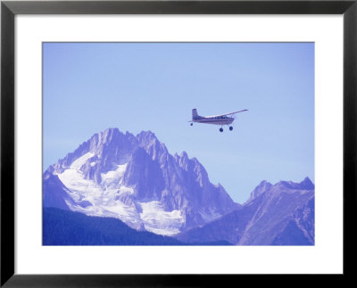 Aircraft In Flight Over Mountain, Haines, Alaska by Roger Holden Pricing Limited Edition Print image