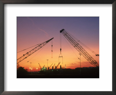 Shipyards At Sunset, Cleveland, Oh by Charlie Borland Pricing Limited Edition Print image