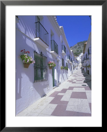 Street In The White Hill Village Of Mijas, Costa Del Sol, Andalucia (Andalusia), Spain, Europe by Gavin Hellier Pricing Limited Edition Print image