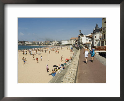 The Beach At St. Jean De Luz, Basque Country, Pyrenees-Atlantiques, Aquitaine, France by R H Productions Pricing Limited Edition Print image