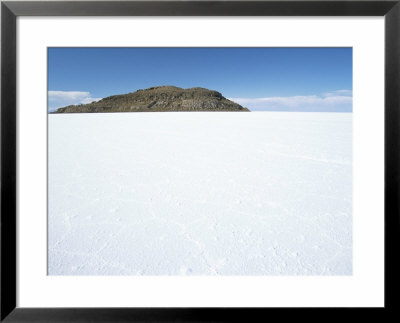 Isla De Los Pescadores In Centre, Salt Flats, Salar De Uyuni, Southwest Highlands, Bolivia by Tony Waltham Pricing Limited Edition Print image