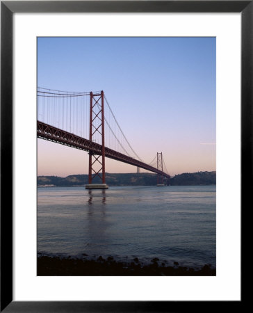 Ponte 25 De Abril Over The River Tagus, Lisbon, Portugal by Yadid Levy Pricing Limited Edition Print image