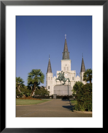 Spires Of Christian Cathedral, St. Louis Cathedral, New Orleans, Louisiana, Usa by G Richardson Pricing Limited Edition Print image