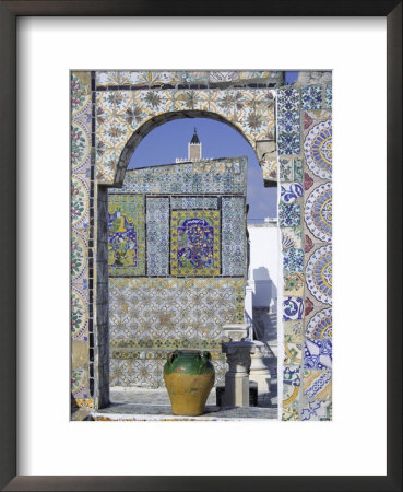 Terrace Of The Palais D'orient, Tunis, Tunisia, North Africa, Africa by Charles Bowman Pricing Limited Edition Print image