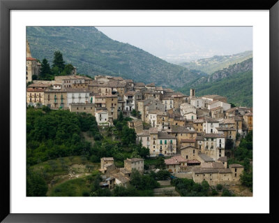 Mountain Town, Anversa Di Abruzzi, Abruzzo, Italy by Walter Bibikow Pricing Limited Edition Print image
