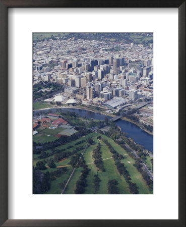 Aerial Of Torrens River And The City Of Adelaide by Jason Edwards Pricing Limited Edition Print image