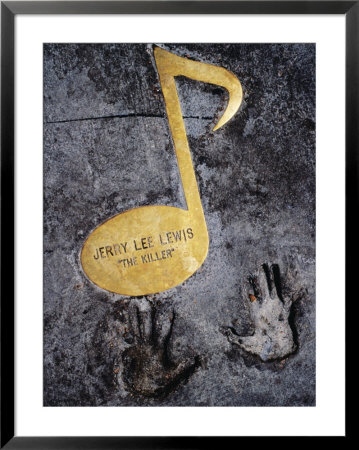 Jerry Lee Lewis Walk Of Fame Note In Footpath On Beale Street, Memphis, United States Of America by Richard I'anson Pricing Limited Edition Print image