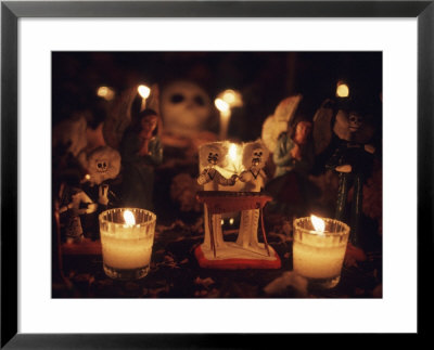 Day Of The Dead Night Vigil Details, Oaxaca, Mexico by Judith Haden Pricing Limited Edition Print image
