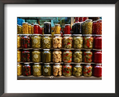Preserves In Jars Stacked On Shelf, Istanbul, Turkey by Greg Elms Pricing Limited Edition Print image