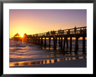 Naples Pier Sunset, Naples, Florida, Usa by Rob Tilley Pricing Limited Edition Print image