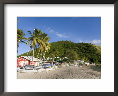 Beach Bars At Frigate Bay Southside, St. Kitts, Caribbean by Greg Johnston Pricing Limited Edition Print image