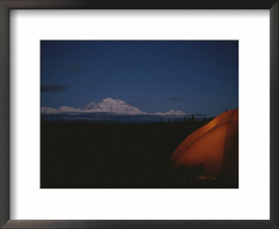 Midnight In Denali National Park With A View Of Mt. Mckinley by Stacy Gold Pricing Limited Edition Print image