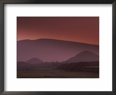 Street Of The Dead At Sunrise With The Sun And Moon Pyramids by Kenneth Garrett Pricing Limited Edition Print image
