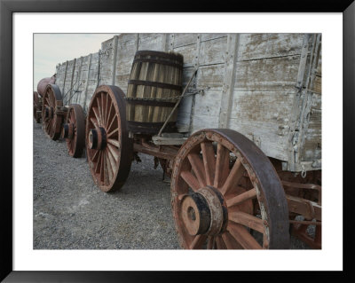 Borax Wagons Used By The Famous 20-Mule-Team At Harmony Borax Works by Gordon Wiltsie Pricing Limited Edition Print image