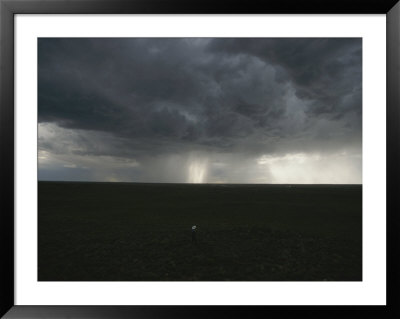 Sunlight Streams Through An Opening In Storm Clouds During A Downpour by Randy Olson Pricing Limited Edition Print image