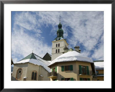St. Jean-Baptiste Church, Megeve, French Alps, Haute Savoie, France by Walter Bibikow Pricing Limited Edition Print image