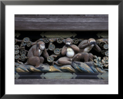 Monkey Carving, Nikko Toshogu Shrine, Japan by Rob Tilley Pricing Limited Edition Print image
