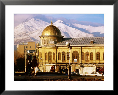 Emam Khomeini Square With Backdrop Of Zagros Mountains, Hamadan, Iran by Mark Daffey Pricing Limited Edition Print image