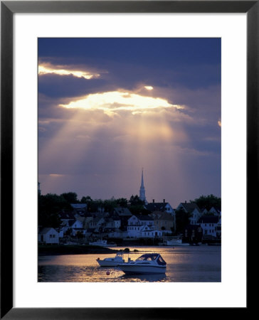 The North Church Rises Above Portsmouth, Piscataqua River, New Hampshire, Usa by Jerry & Marcy Monkman Pricing Limited Edition Print image