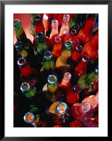 Bottles Of Fresh Tomato Sauce, Malfa, Sicily, Italy by Dallas Stribley Pricing Limited Edition Print image