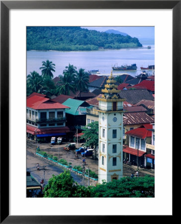 Buildings And Rooftops Of Town, Myeik, Myanmar (Burma) by Joe Cummings Pricing Limited Edition Print image