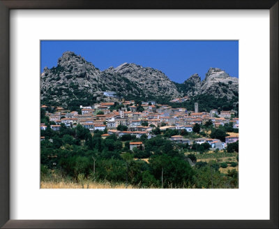 Village Of Aggius Surrounded By Lunar Landscape, Sassari, Sardinia, Italy by Dallas Stribley Pricing Limited Edition Print image