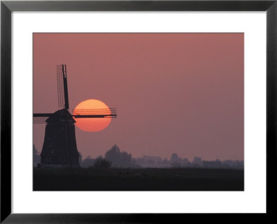 Windmill At Sunset by Fogstock Llc Pricing Limited Edition Print image