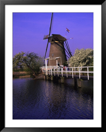 Windmill, Kinderdijk, Holland by Everett Johnson Pricing Limited Edition Print image