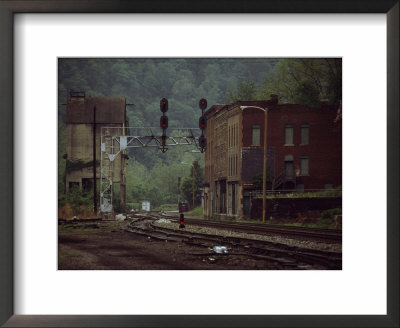 Railroad Junction Through The Old Town Of Thurmond, West Virginia by Raymond Gehman Pricing Limited Edition Print image