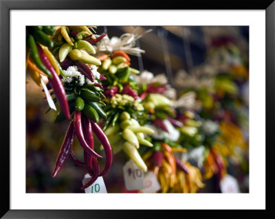 Chili Peppers In Pike Place Market, Seattle, Wa by Walter Bibikow Pricing Limited Edition Print image