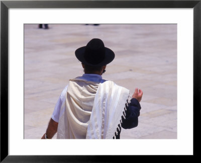 Man At The Wailing Wall, Israel by Lauree Feldman Pricing Limited Edition Print image