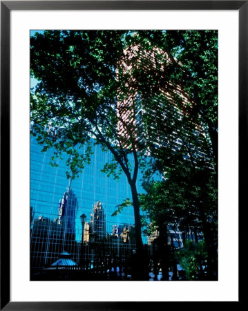 Reflection Of Times Square On Building, Nyc, Ny by Paul Katz Pricing Limited Edition Print image