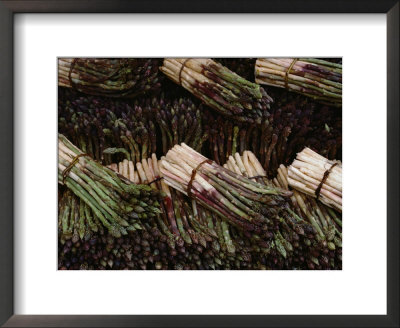 Bunches Of Asparagus At An Open-Air Vegetable Market by Todd Gipstein Pricing Limited Edition Print image