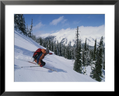 A Backcountry Skier In The Dezaiko Range by Bobby Model Pricing Limited Edition Print image