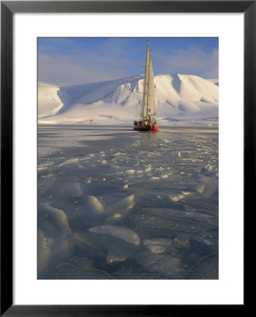 Yacht Northhanger Frozen Into The Ice, Drying Her Sails by John Dunn Pricing Limited Edition Print image