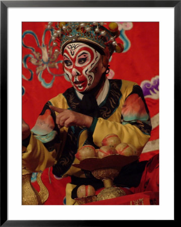 A Chinese Opera Performer In Monkey Makeup And Costume by Richard Nowitz Pricing Limited Edition Print image
