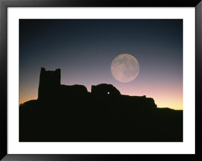 Moonrise Over Wukoki Ruin, Arizona by David Edwards Pricing Limited Edition Print image