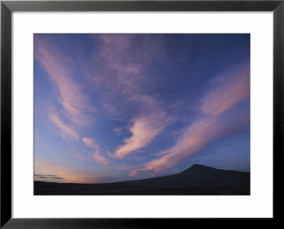A Colorful Twilight Sky With Wispy Clouds Over Bruneu Dunes, Idaho by Michael Melford Pricing Limited Edition Print image