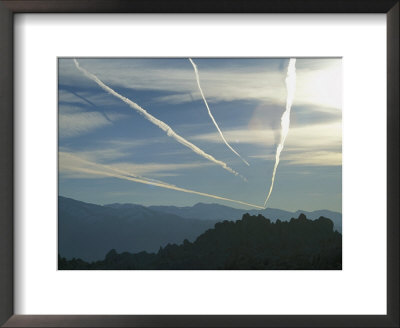 Jet Contrails Over The Alabama Hills by Marc Moritsch Pricing Limited Edition Print image