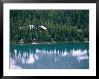 Lake Ohara Lodge And Cabins On The Shore Of Lake Ohara by Michael Melford Pricing Limited Edition Print image