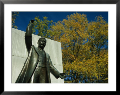 Bronze Statue Of Theodore Roosevelt With Yellow Oak Leaves by Raymond Gehman Pricing Limited Edition Print image
