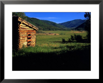 Old Log Homestead Near Park City, Utah, Usa by Howie Garber Pricing Limited Edition Print image