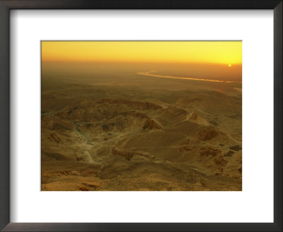 Sunrise Over The Valley Of The Kings In The Western Desert by Kenneth Garrett Pricing Limited Edition Print image