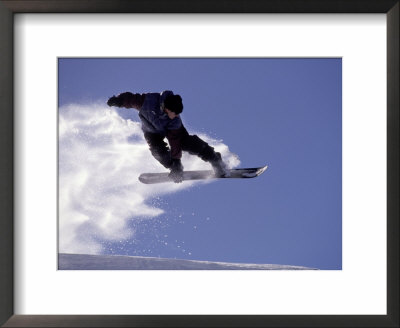 Snowboarding In Santa Fe, New Mexico, Usa by Lee Kopfler Pricing Limited Edition Print image
