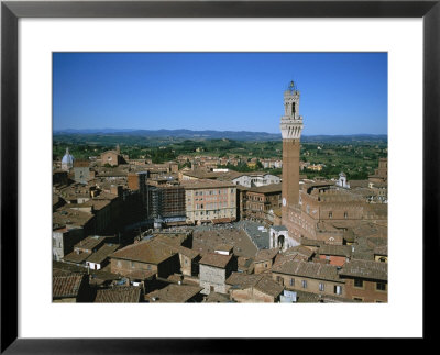 A View Of Siena's Campanile With Tuscan Hills Visible In The Distance by Taylor S. Kennedy Pricing Limited Edition Print image